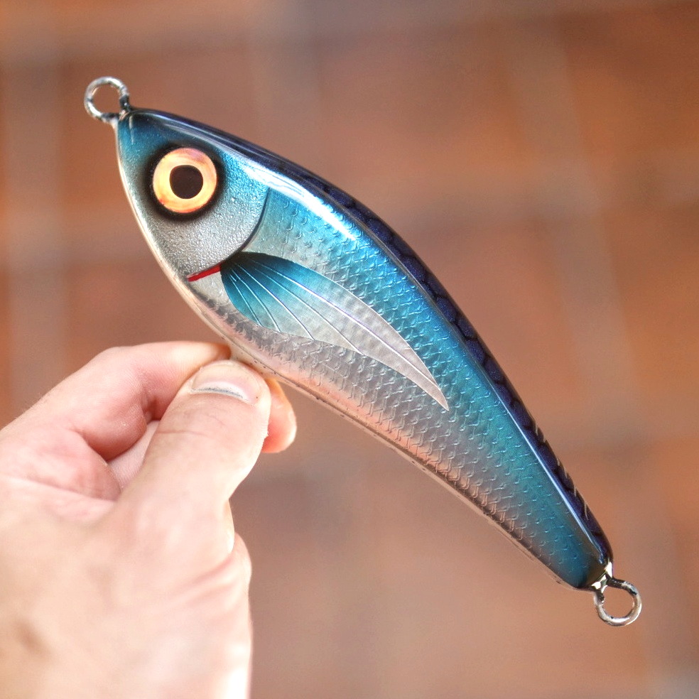 155mm Resin Droplet (Blue Flash) - Griff Lures